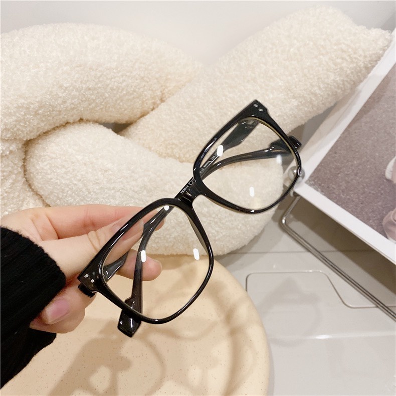 Kính mắt nam nữ thời trang không độ giá rẻ mẫu mới form vuông Bluehope thanh lịch sang chảnh GM04