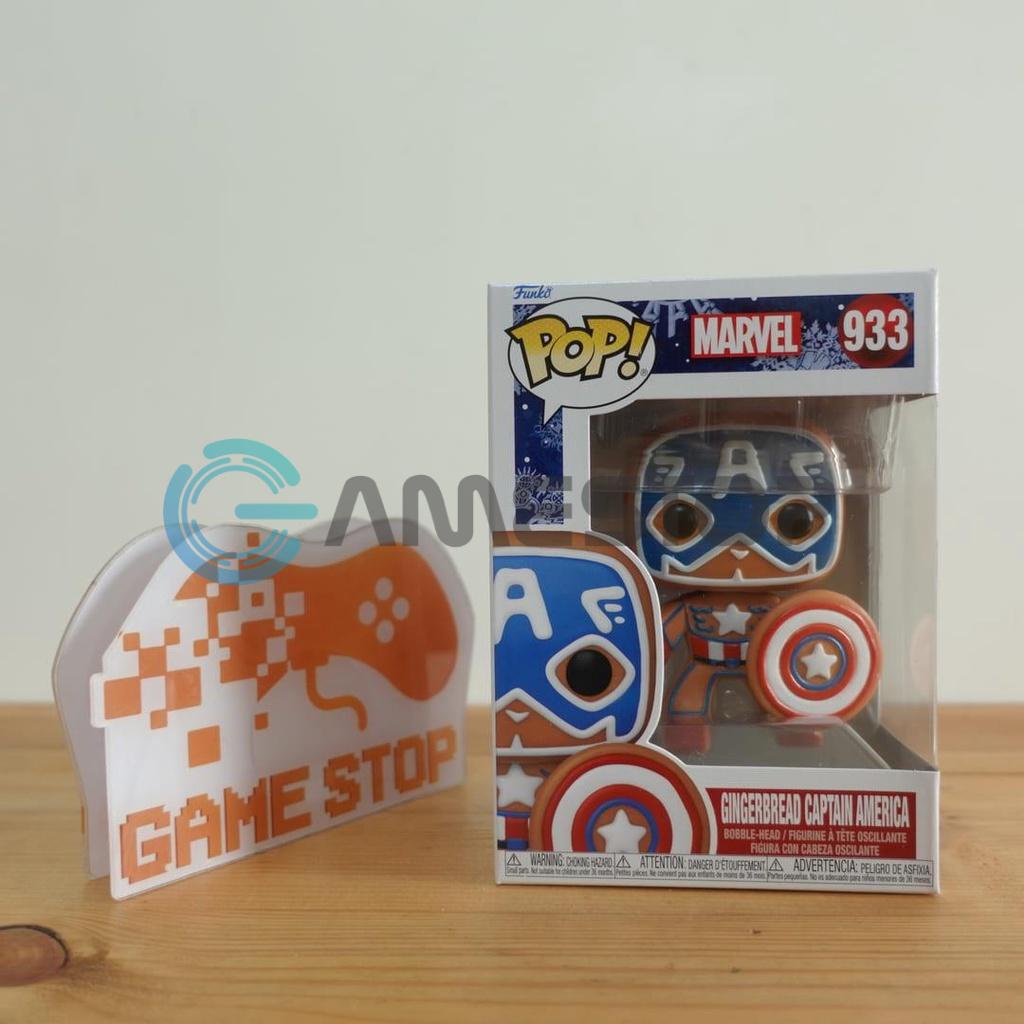 Mô hình Marvel Captain America 10cm 933 Gingerbread Funko Pop Mô hình tĩnh Nhựa PVC CHÍNH HÃNG MỸ MVFKP02