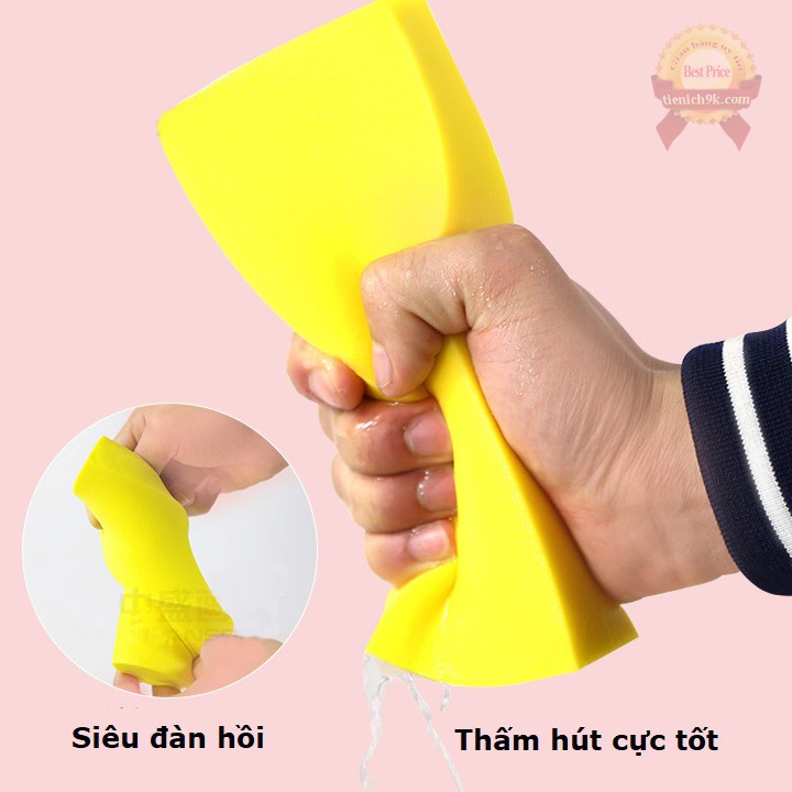 Bọt biển bông tắm tẩy da chết loại dày Hàn Quốc đa năng | khăn giẻ lau bảng