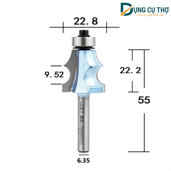 Mũi soi chỉ tơ Tideway LC0907 cốt 6,35mm chuyên dùng soi chân ghế, soi chỉ tủ bàn