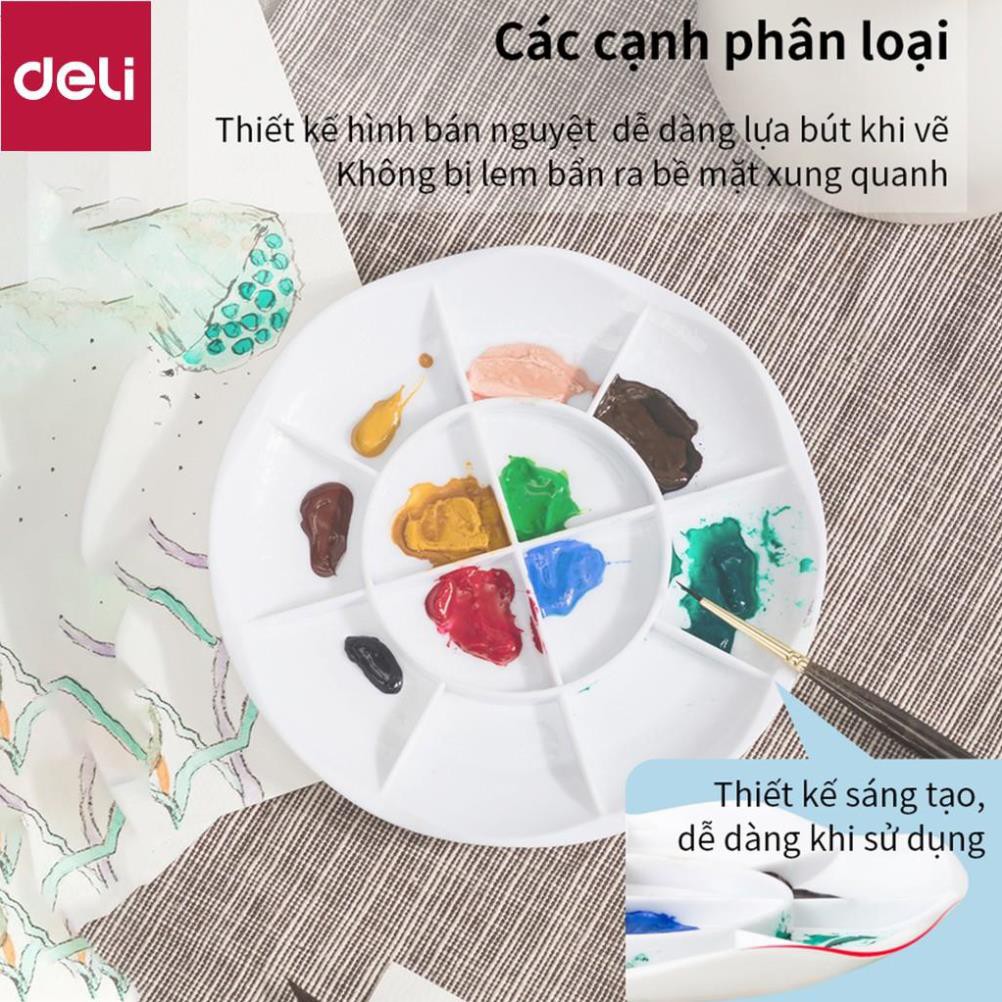 Khay pha màu Deli - 12 ngăn - 1 chiếc - 68305 [Deli]