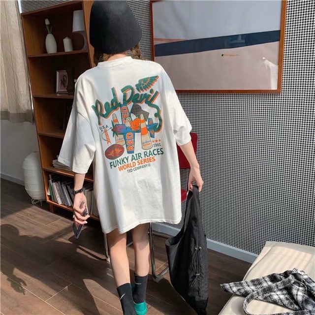 Áo Thun Tay Lỡ Unisex ❤️FREESHIP❤️ Giảm 10K Khi Nhập [ Áo Thun Nữ ] Áo Thun tay lỡ FUNKY ☂️ Nam nữ unisex ❤️ | BigBuy360 - bigbuy360.vn