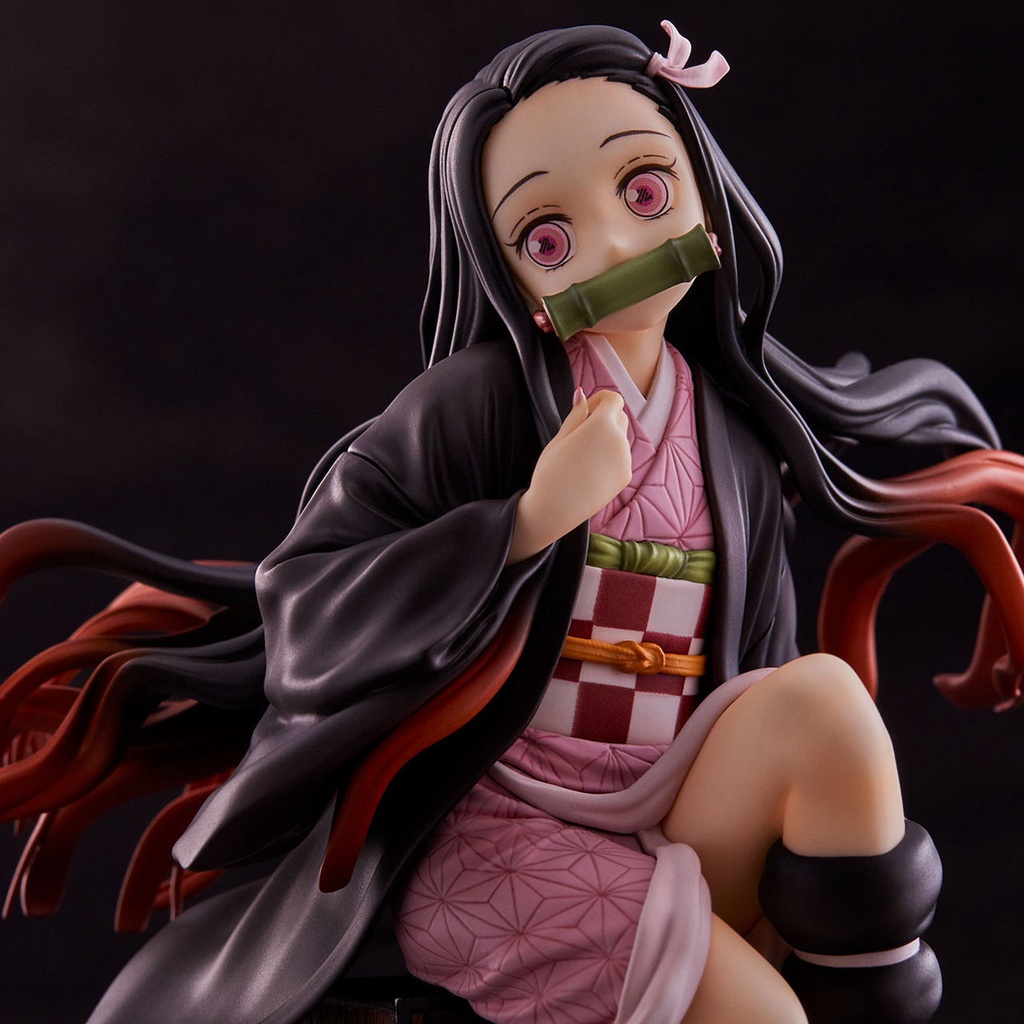Mô hình Kamado Nezuko ngồi hộp gỗ Kimetsu no Yaiba  hàng mới ra cực đáng yêu