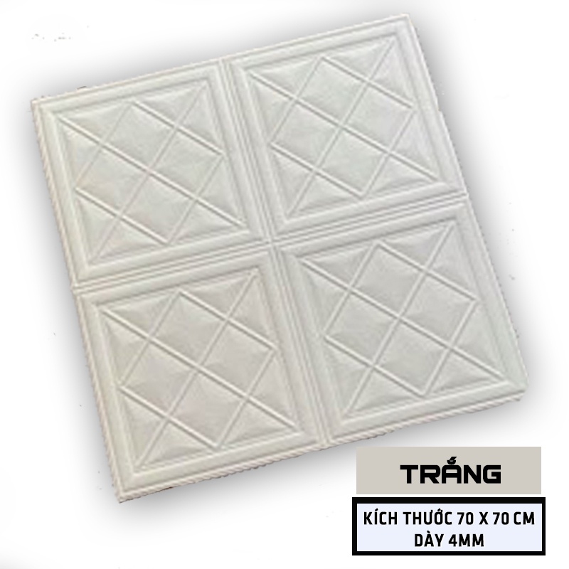 Xốp Dán Tường Giả Da-Gỉa Gạch Quả Trám 3D kt 70x70cm Cách Nhiệt Cách Âm Chống Ẩm-Hàng Xưởng siêu dính giá siêu rẻ. | BigBuy360 - bigbuy360.vn