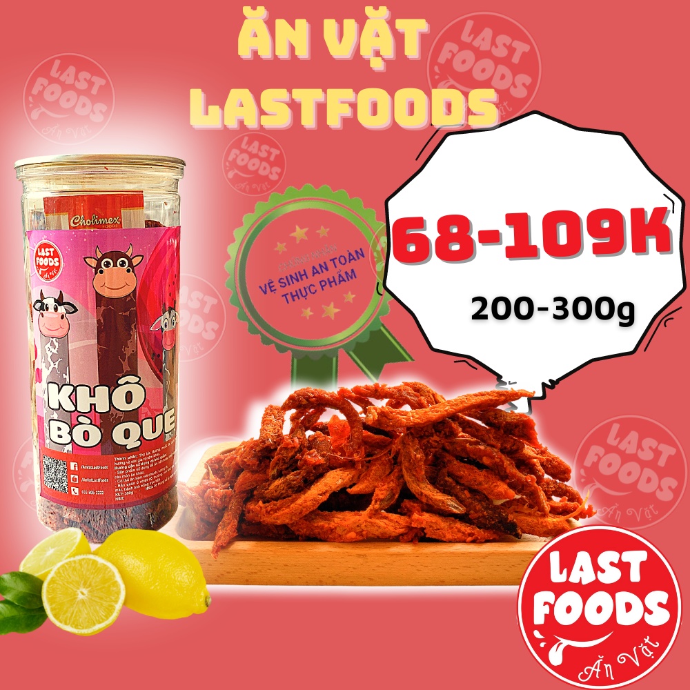 Khô bò que 300g, ăn vặt LASTFOODS Hà Nội với các món đồ khô tiện lợi nhiều vị giá rẻ lại ngon | BigBuy360 - bigbuy360.vn