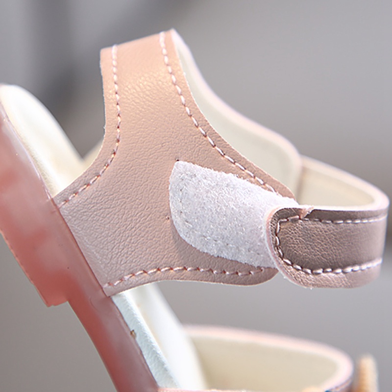 Giày Sandal Đính Nơ Thời Trang Mùa Hè Cho Bé Gái