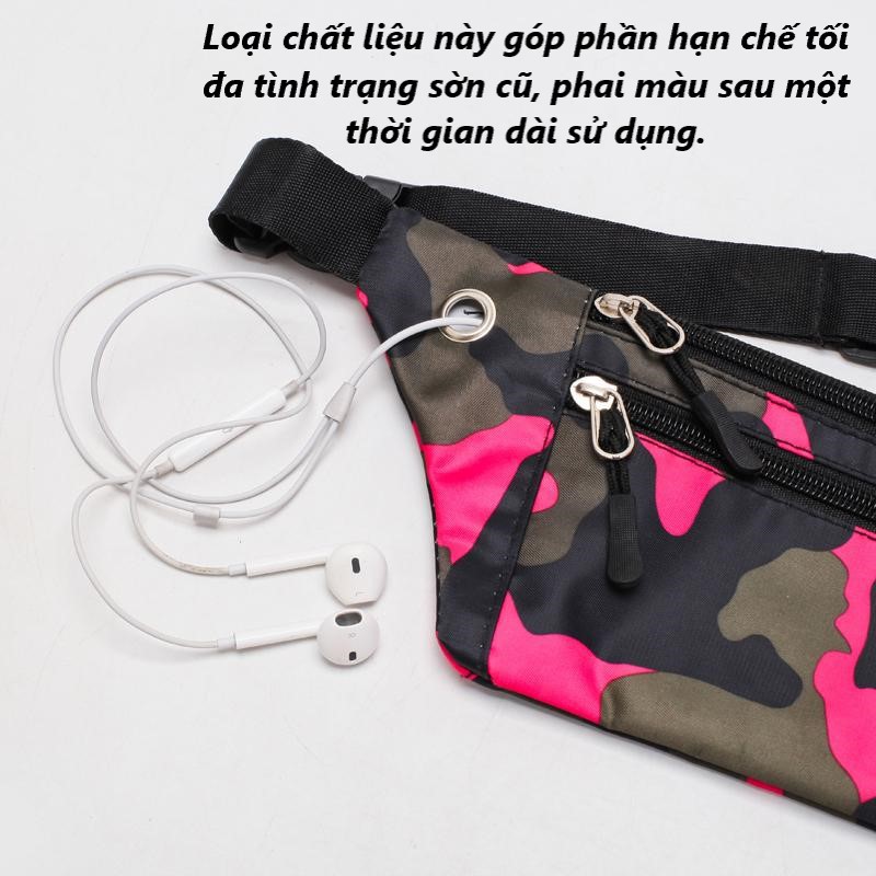 Túi đeo chéo nam nữ Unisex phong cách thời trang Hàn Quốc cao cấp - Chống thấm nước - Có lỗ luồn tai nghe - Túi bao tử