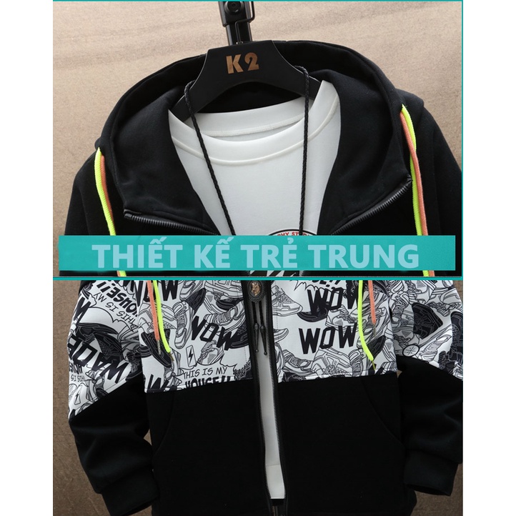 [Mẫu mới] Áo Khoác Hoodie Unisex Mùa Hè Nam Nữ Dài Tay Có Mũ Viền Chữ Phong Cách Trẻ Trung Zenkonu AO KHOAC NAM 1000038