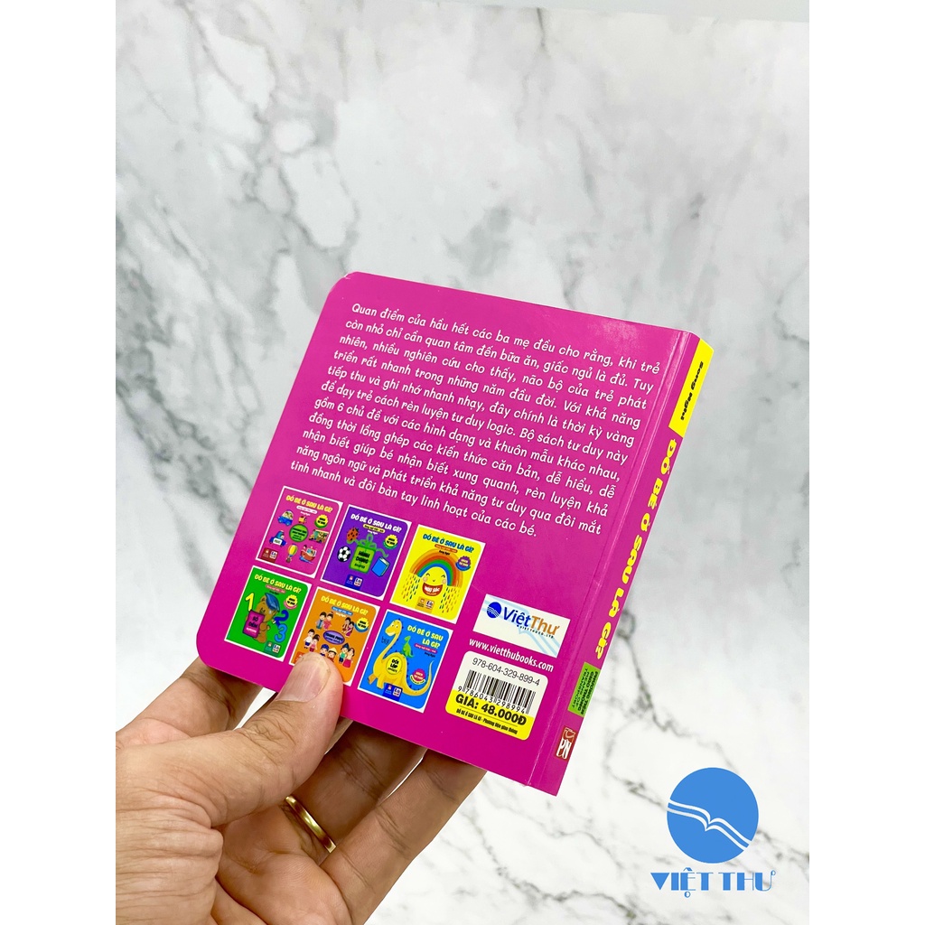 Sách - Trọn bộ Combo 6 Quyển Đố Bé Ở Sau Là Gì (Các trang đều là Bìa Cứng) Sách Tư Duy (Từ 0-5 tuổi - SN Anh - Việt)