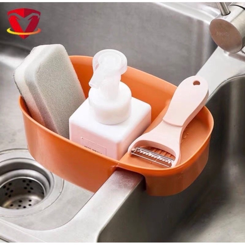 Khay lọc rác - Khay đựng đồ rửa bát chén tiện lợi - Khay nhựa treo bồn
