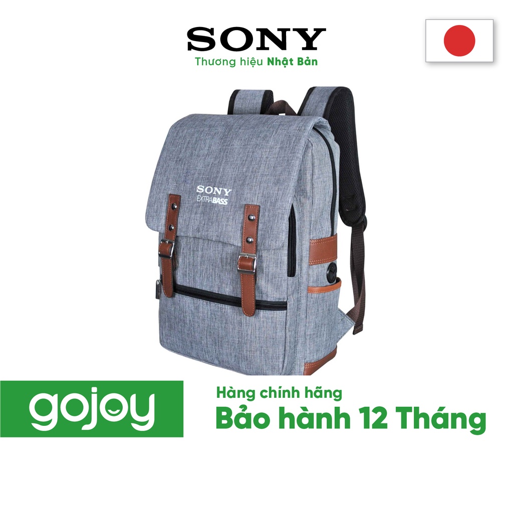 Balo Sony Extra Bass màu xám 2020 - Có Ngăn Đựng Laptop Chống Shock