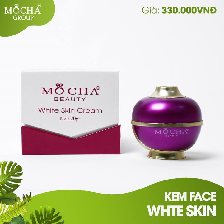 Kem dưỡng trắng hồng da mặt face vip tuyết sứ mocha