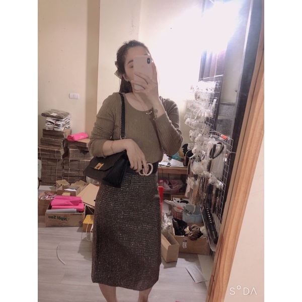 Chân váy dạ nhũ dáng dài siêu hot hàng Quảng Châu | BigBuy360 - bigbuy360.vn