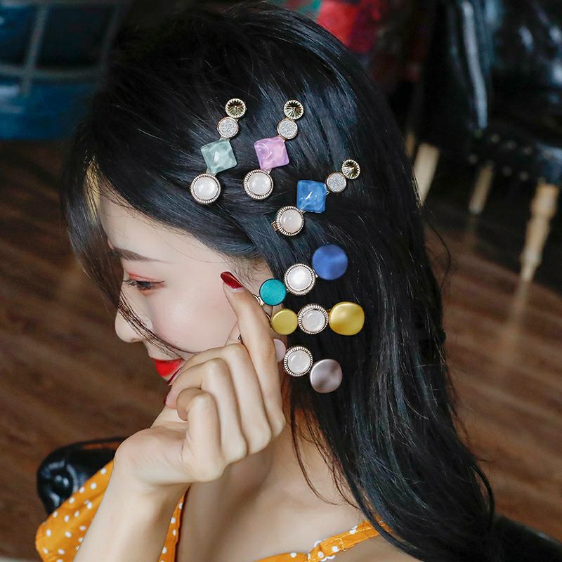 Kẹp tóc mái đính đá thời trang sang trọng