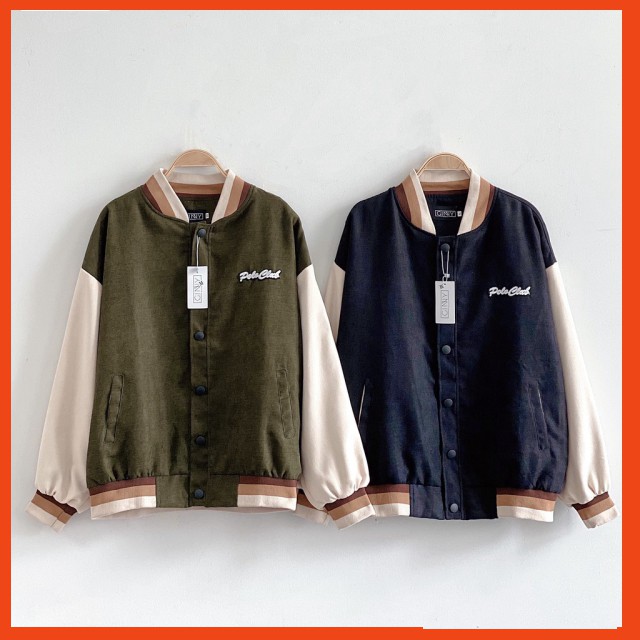 Áo Khoác Nhung Bomber Poloclub | Bomber Da Lộn 2 lớp | Chất Đẹp | HotTrend 2021 | BigBuy360 - bigbuy360.vn