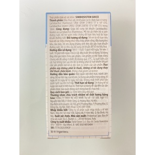 Buona Simbiosistem Gocce.Men Vi Sinh Giúp Cân Bằng Hệ Tiêu Hóa,Hấp Thu Tốt CHo Bé