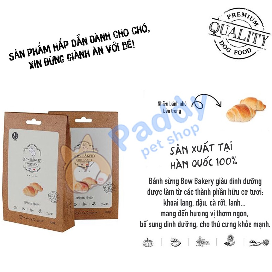 Bánh Sừng Bowwow Snack Thơm Ngon Cho Chó 100g