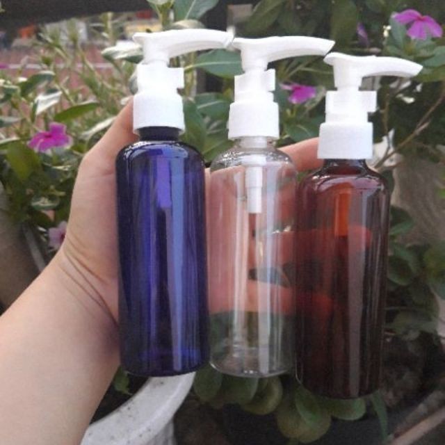 Chai Chiết Mĩ Phẩm ❤ RẺ VÔ ĐỊCH ❤ Chai nhựa pet xịt vòi nhấn 100ml,150ml,200ml,250ml chiết mỹ phẩm