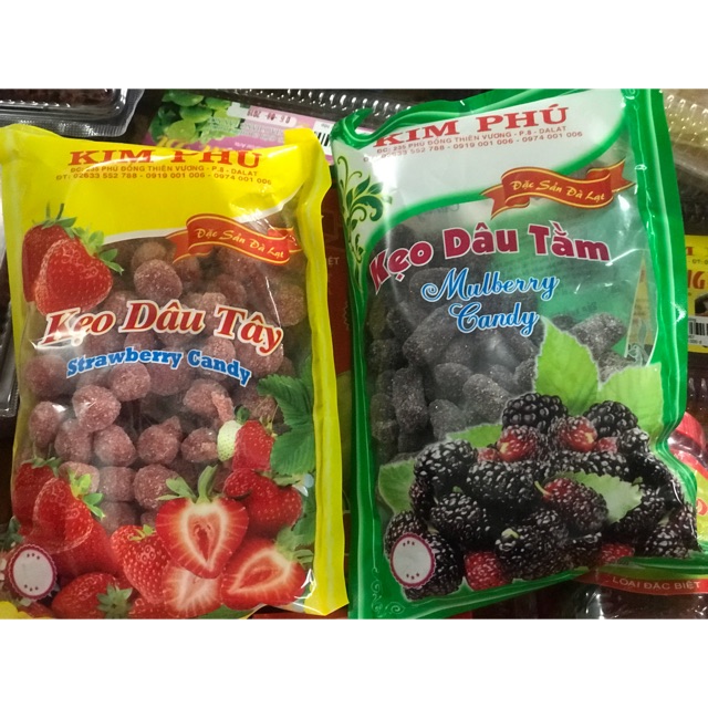 Kẹo dâu tây - dâu tằm Đà Lạt