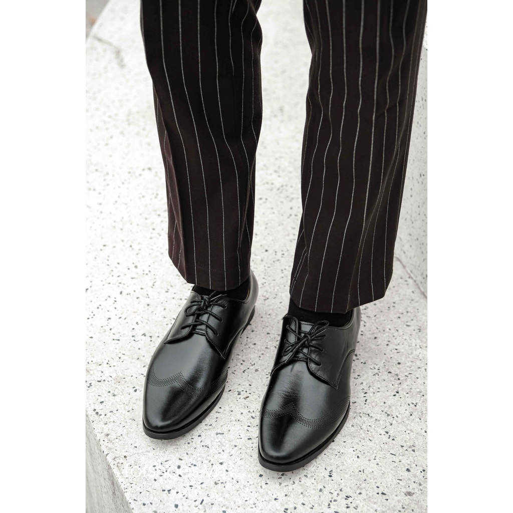 Giày Derby buộc dây nam công sở FOR da bò thật DF18