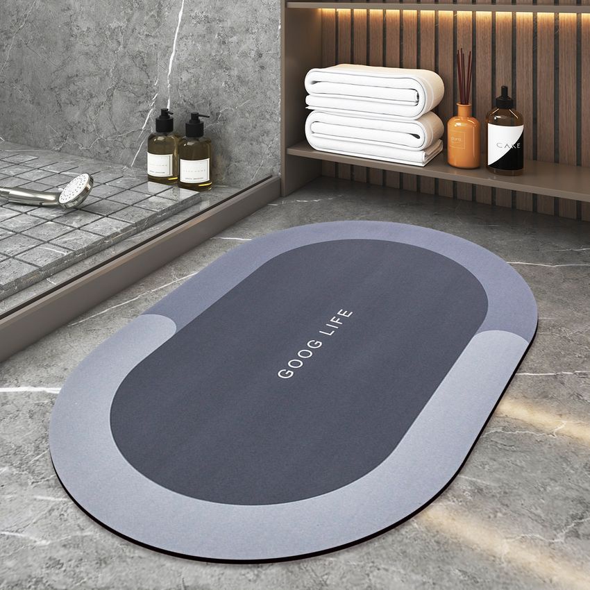 Thảm lau chùi chân silicon hút chống trơn trượt siêu thấm nước nhà bếp nhà tắm