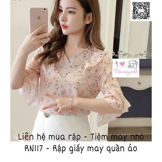 RẬP GIẤY ( Bản vẽ)_RN117_rập áo nữ