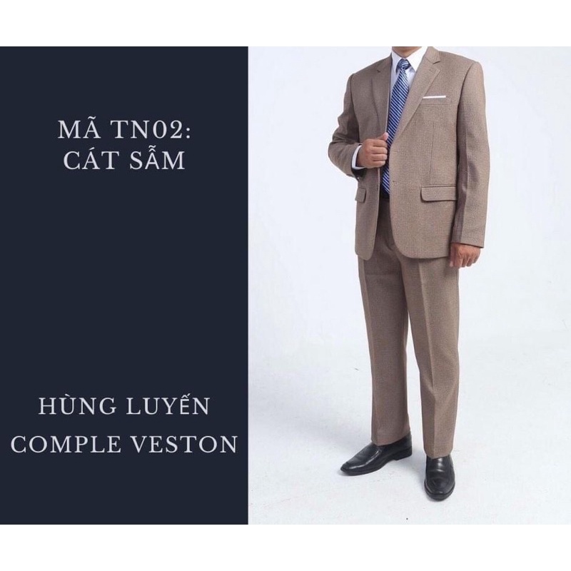 Bộ Comple Veston Nam Trung Niên Trung Tuổi Cao Cấp