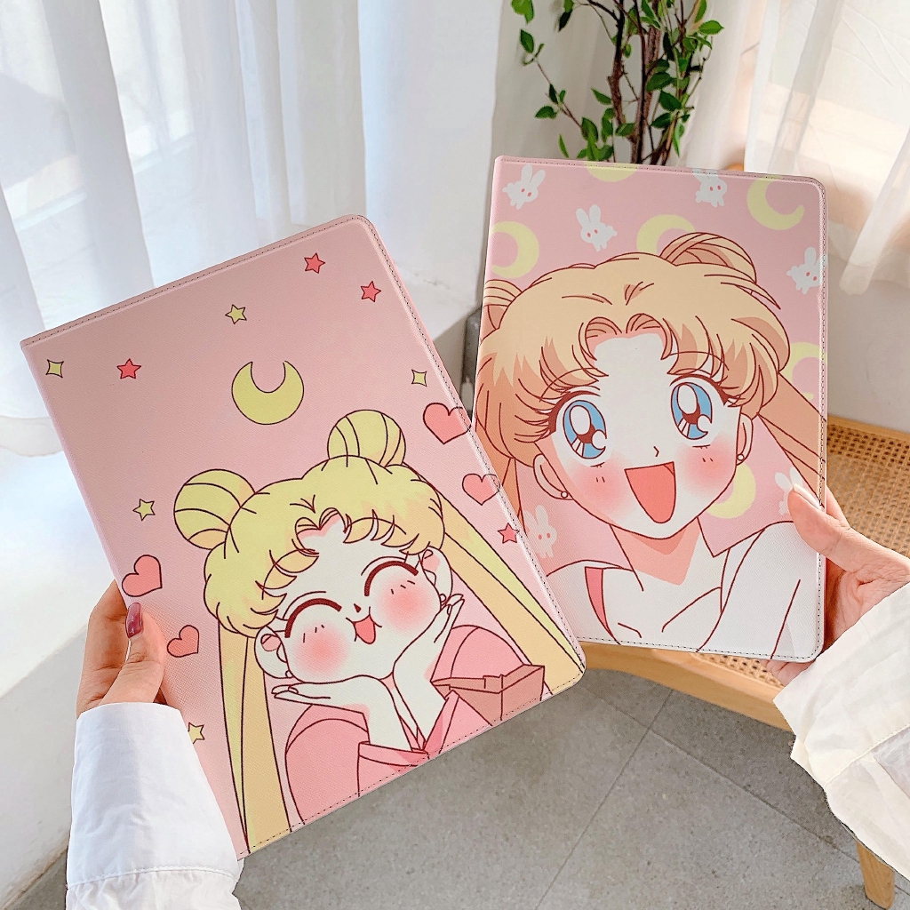 SAILOR MOON Bao Da Hình Thủy Thủ Mặt Trăng Cho Ipad Air Pro 7.9 9.7 10.5 11 10.2 10.9 "Inch Mini 1 / 2 / 3 / 4 / 5 2017 / 2018 / 2019 / 2020