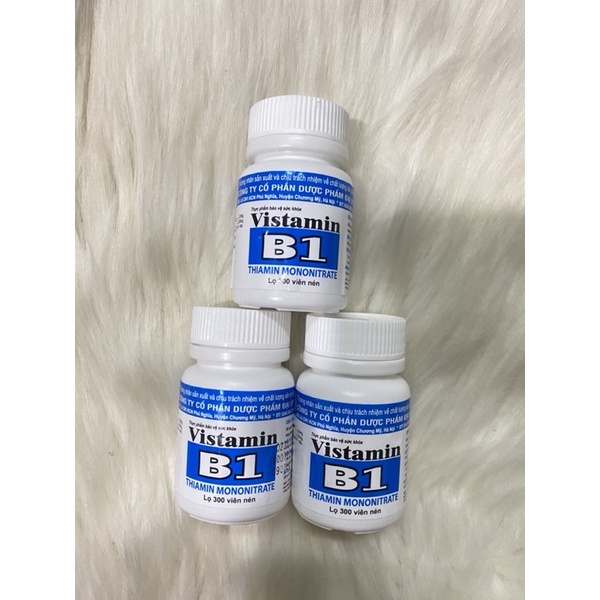 VISTAMIN B1 lọ 300 viên - Bổ sung vitamin B1, cải thiện tình trạng thiếu vitamin nhóm B cho cơ thể