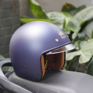Mũ Bảo Hiểm 3/4 Royal M139 kính âm màu xanh than nhám bảo hành 12 tháng