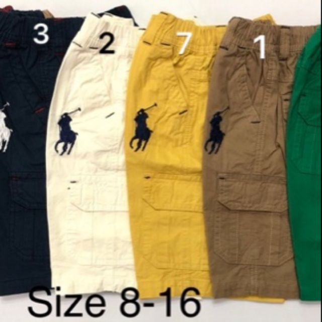 Quần sóc kaki bé trai thêu polo từ 1 đến 16 tuổi. Chất lượng cực đẹp, chun mềm, chất liệu vải thì không phải bàn ạ. ❤