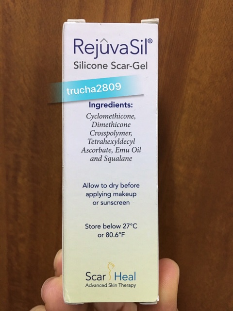 Rejuvasil scar gel 30g kem hỗ trợ giảm sẹo lồi, sẹo phẫu thuật lâu năm