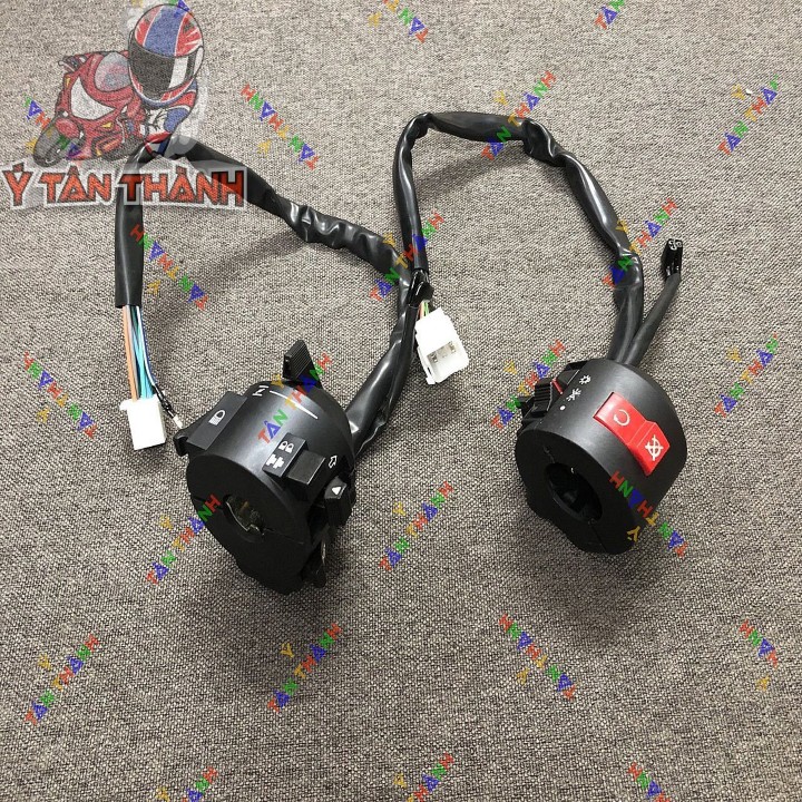 cùm công tắc xe moto rebel đen 0412