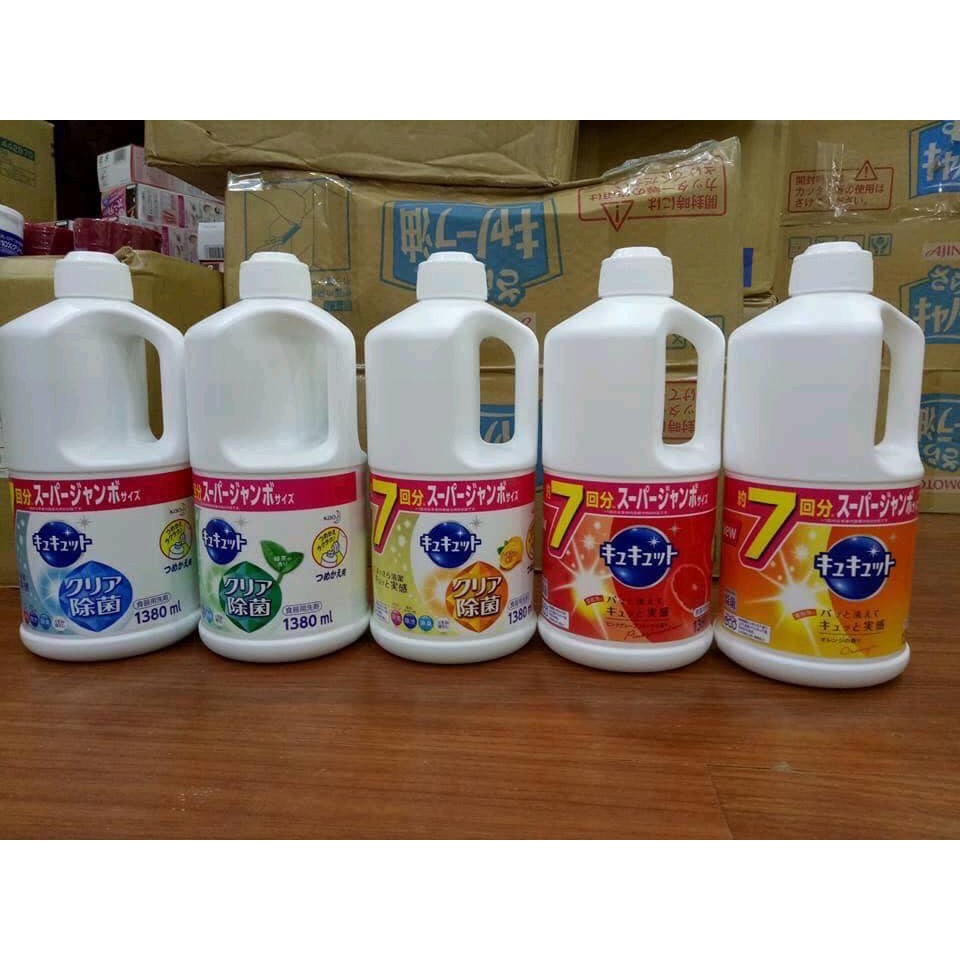 Nước rửa bát Kao đậm đặc 1380ml nội địa Nhật
