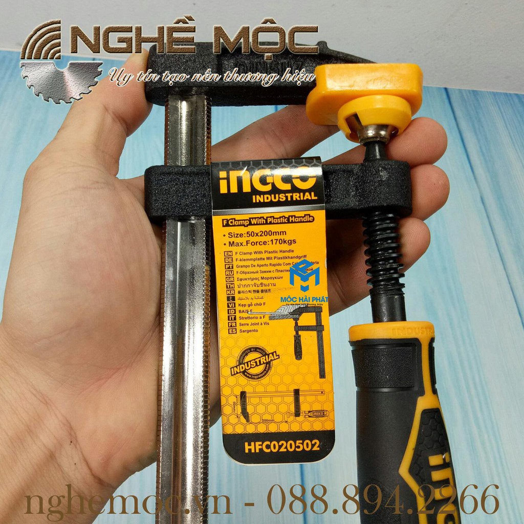 Cảo F Kẹp Gỗ  Ingco 150mm - Nghề Mộc