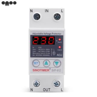 220V Adjustable Automatic Reconnect Device Over Under Voltage Relay Protector Switch