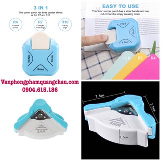 Bấm bo góc tròn giấy (5mm hoặc 3 in 1) - Đọc kỹ mô tả sản phẩm trước khi order