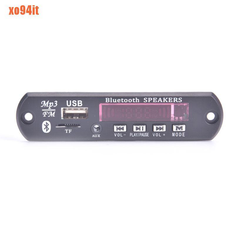 5V 12V Car Wireless Bluetooth 5.0 Decoder Board MP3 Player FM Radio Module