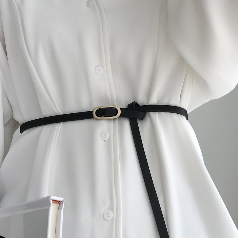 Thắt Lưng Mỏng Thắt Nút Kiểu Hàn Quốc Thời Trang Cho Nữ