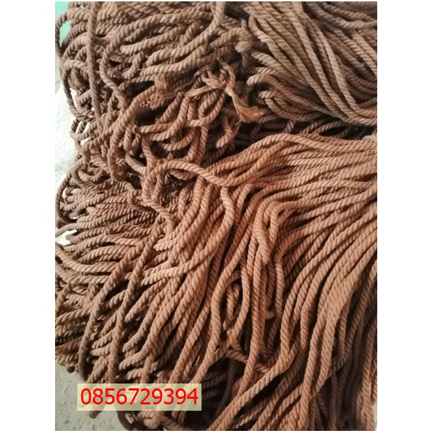 Dây thừng cotton màu Nâu socola size 3mm thắt Macrame