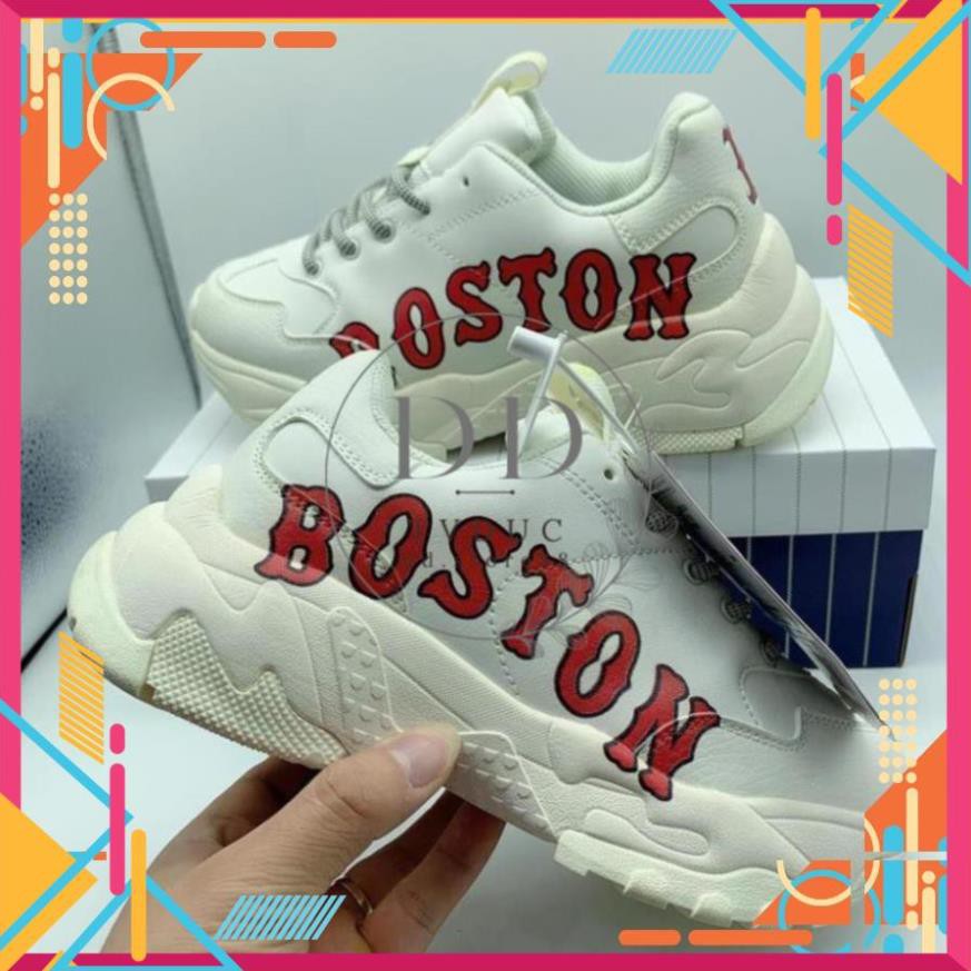 Giầy Mlb BOSTON , Giầy Thể Thao Nam Nữ Độn Đế Tăng Chiều Cao Full size (36-43)