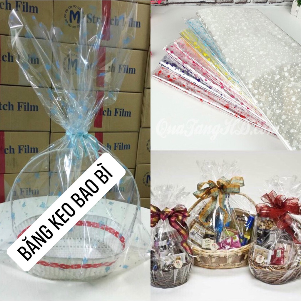 TÚI KIẾNG GÓI QUÀ, IN HOA VĂN,TRONG SUỐT, ĐỦ MÀU.