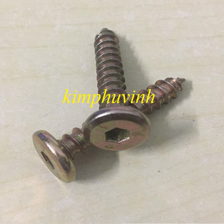 50 CON - 6x40mm VÍT GỖ LỤC GIÁC CHÌM