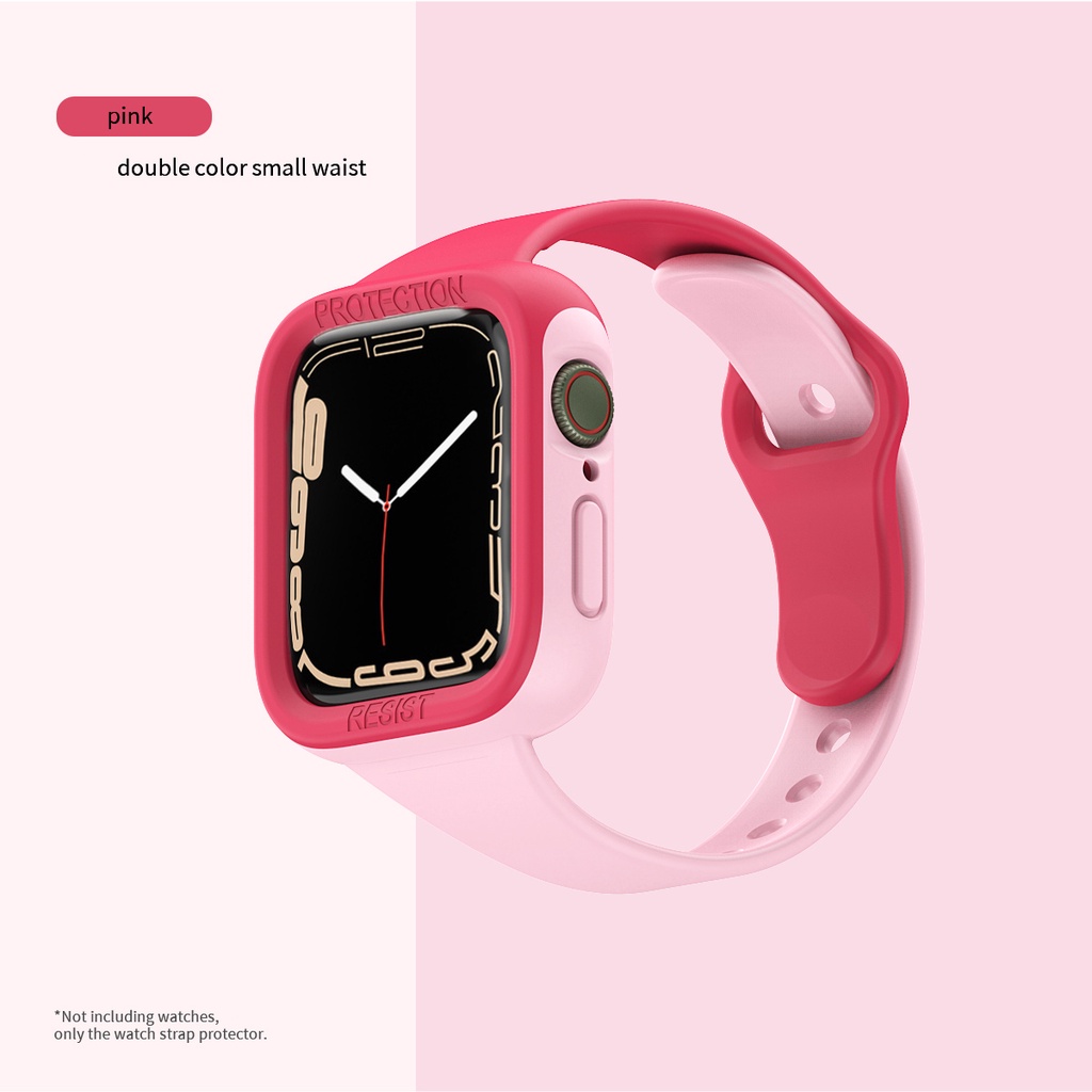 Dây Silicone + Dây Đeo 44MM 38mm Cho IWatch 4 5 6 SE 7 41MM 45MM