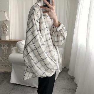 Áo sơ mi tay dài kẻ sọc kiểu retro hồng kông cá tính cho nam