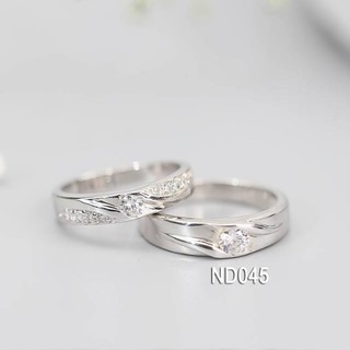 Nhẫn cặp bạc Lucy ND045