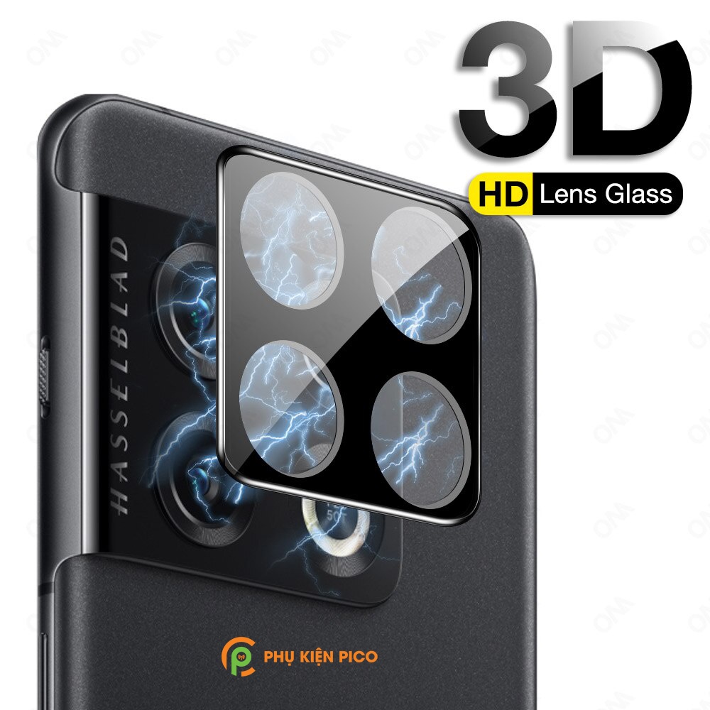 Dán camera Oneplus 10 Pro thấu kính nổi 3D - Cường lực camera Oneplus 10 Pro độ cứng 9H trong suốt
