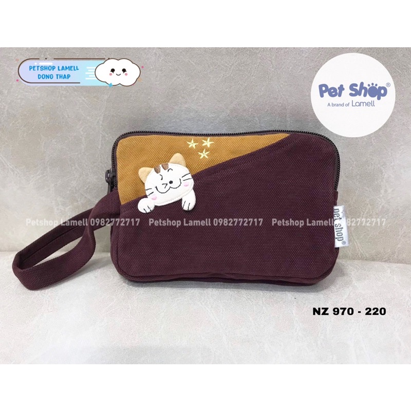Bóp ví cầm tay PETSHOP chứa điện thoại, vật dụng - NZ 970 - Ảnh thật