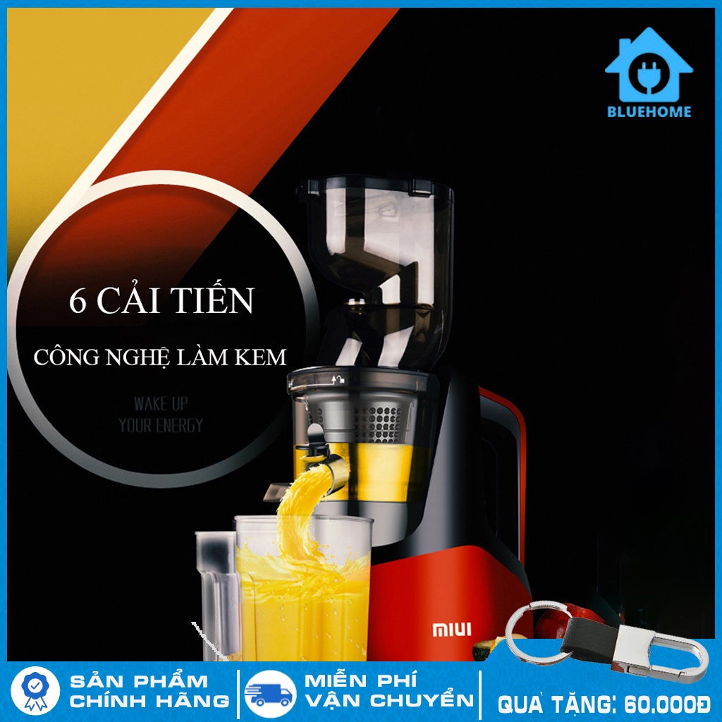 Máy ép chậm, máy ép trái cây và làm kem tốc độ chậm đảm bảo giữ nguyên dưỡng chất và tách kiệt nước bảo hành 24 tháng