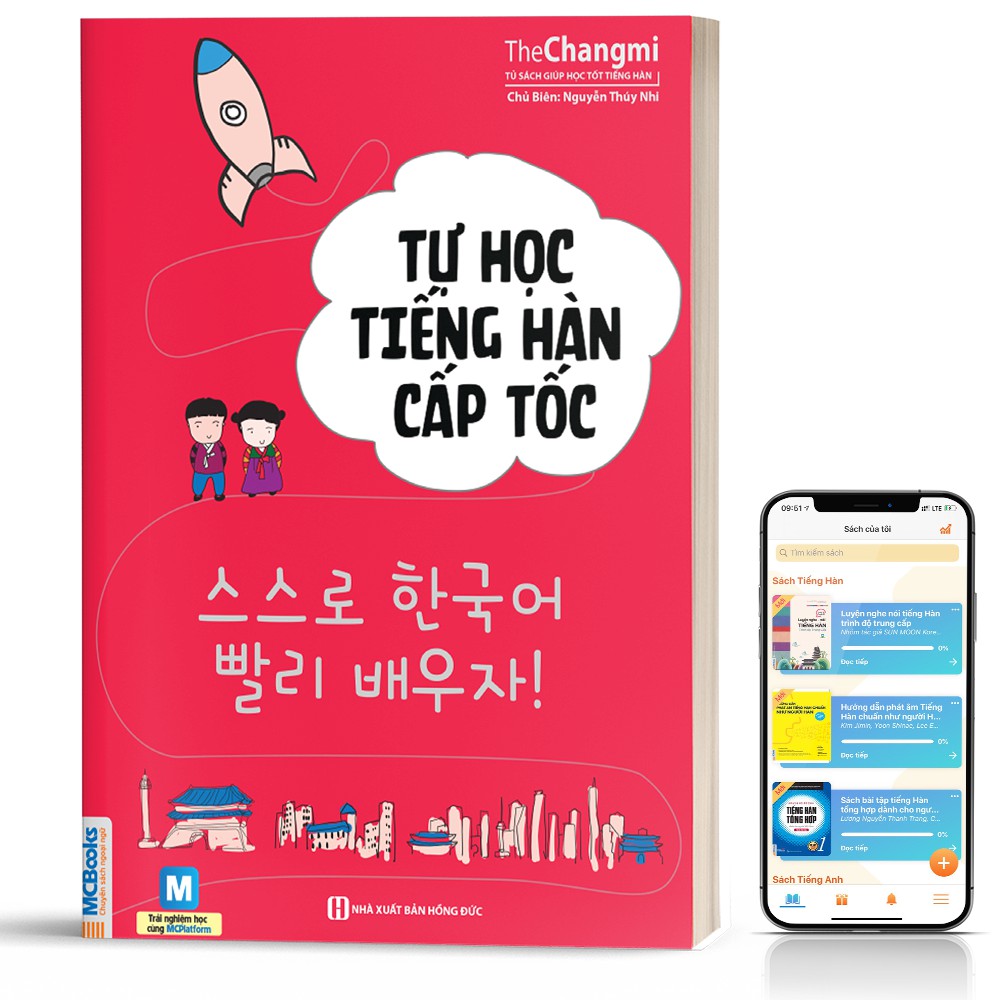 Sách - Tự Học Tiếng Hàn Cấp Tốc Dành Cho Người Mới - Học Kèm App Online